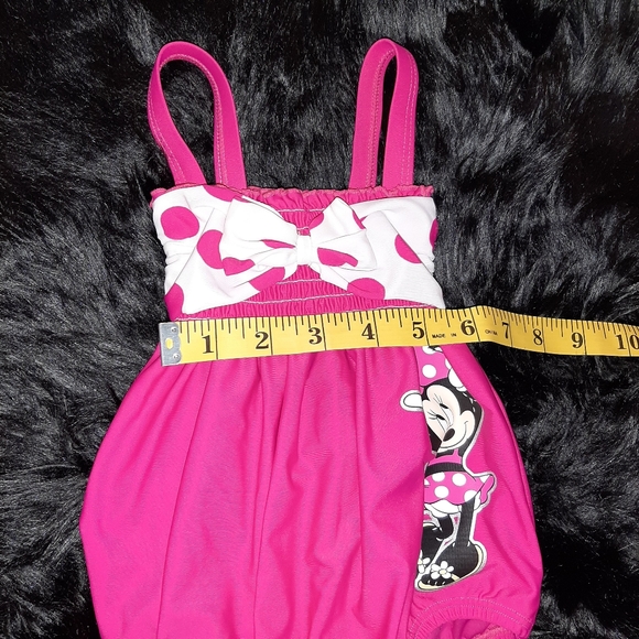 Disney Minnie Mouse Pink One Piece Swimsuit - Picture 8 of 9